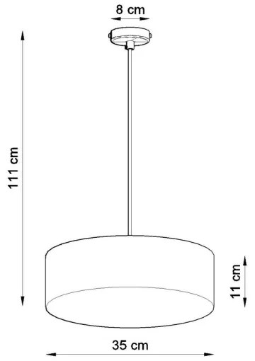 Lustră pe cablu ARENA 35 2xE27/60W/230V negru