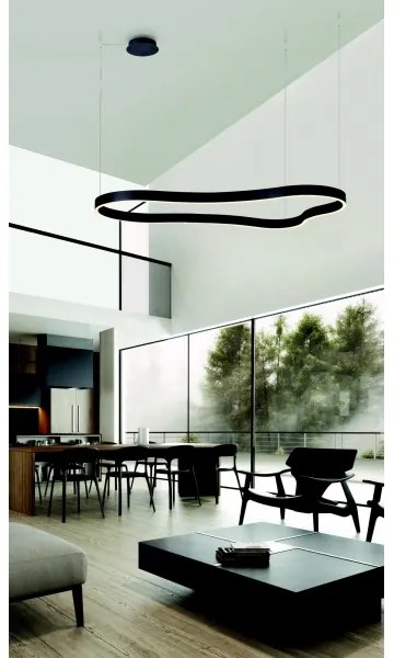 Lustră LED dimabilă pe cablu MIRABELLA LED/60W/230V negru Azzardo AZ5093