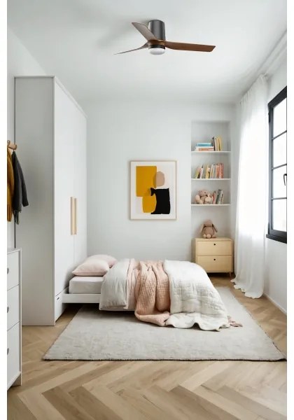 Ventilator LED dimabil FARO 33835-1TW MINI PUNT TUB S 10W 2700/4000/6000K + telecomandă