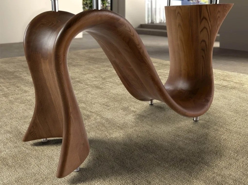 Masa dining design LUX Walnut 220x100cm