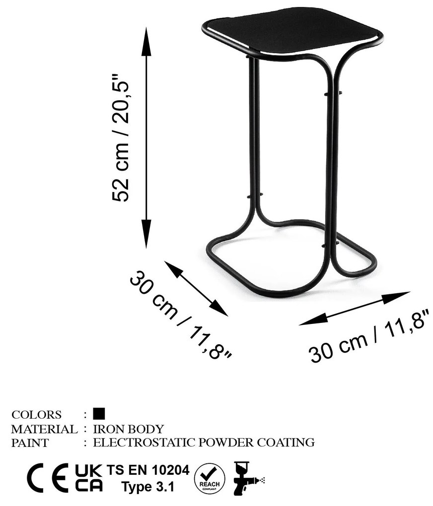 Măsuță de cafea Museli 2 (negru) . 1093171