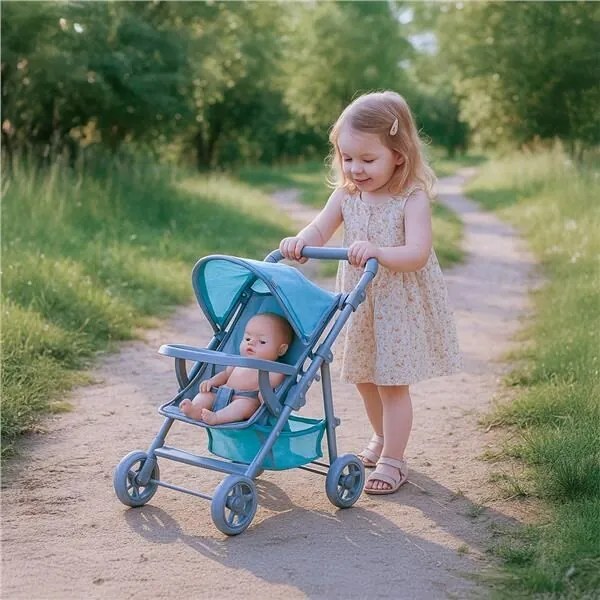 Baby Mix Cărucior sportiv pentru păpuși Lanamentol, 58,5 x 33 x 61,5 cm