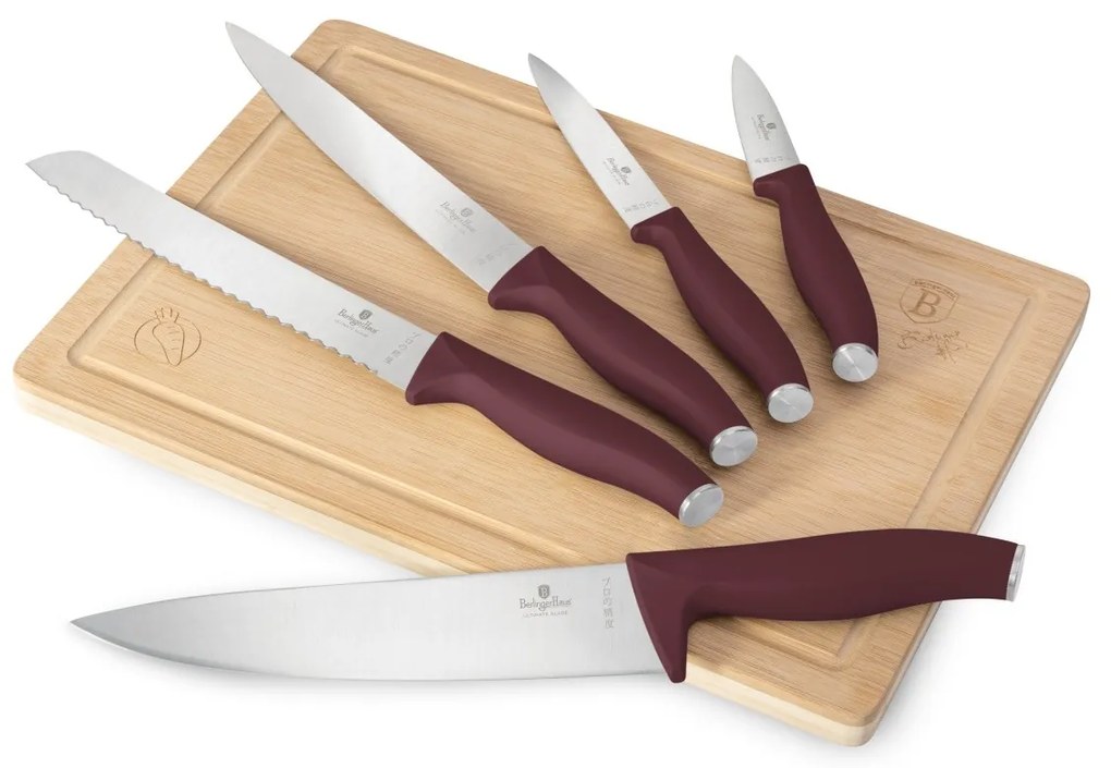 BerlingerHaus Set de cuțite cu tăietor Leonardo, 6 piese