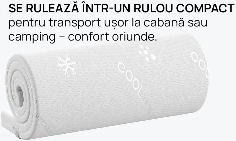 Topper saltea iSleep, CoolComfort, 82x190x8, Tare