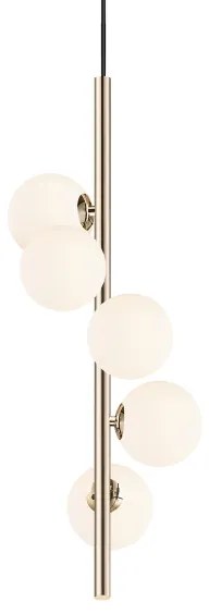 Lustră pe cablu Zuma Line P0574-05E-F7AA ARCTURUS 5xG9/4W/230V auriu