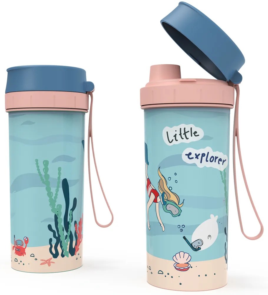 Sticla copii 0,4 l KIDS EXPLORER - roz