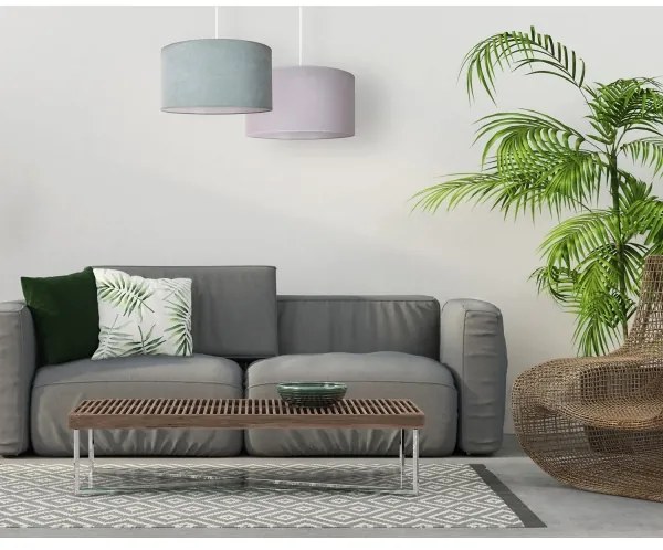 Lustră pe cablu Duolla BRISTOL 1xE27/15W/230V d. 45 cm verde/alb