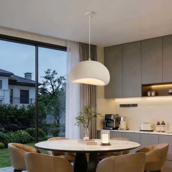 BRILAGI - Lampă suspendată pe cablu WABI SABI 1xE27/60W/230V Ø 50 cm albă