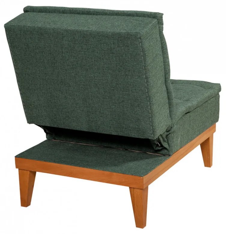 Set Canapea si Fotoliu, Lemn Solid, Fuoco, 2 Piese, Verde