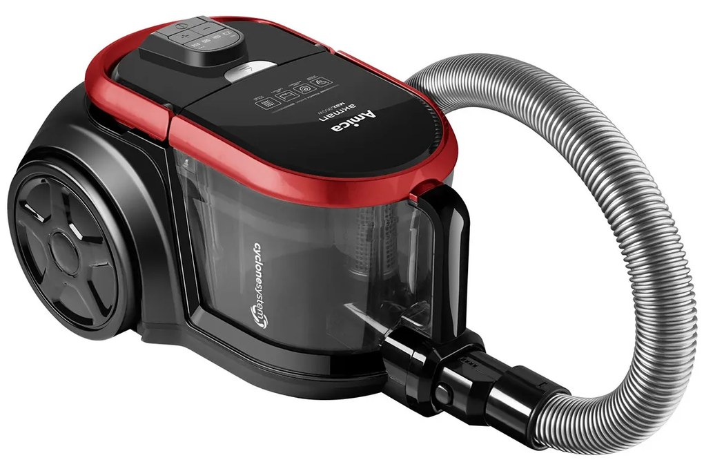 Aspirator fara sac Amica AKMAN VM 4012 800 W 15 l afisaj LED Negru