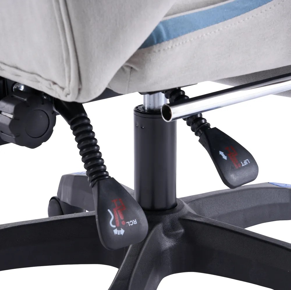 Scaun de birou/gaming, gri/albastru, ZODIA