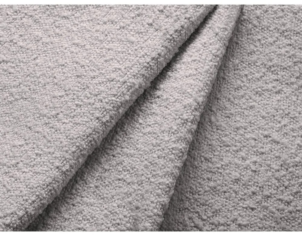 Canapea gri deschis extensibilă cu tapițerie din țesătură bouclé 247 cm Jodie – Micadoni Home