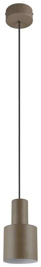 Lustră maro închis cu abajur din metal ø 12 cm Agudo – Trio