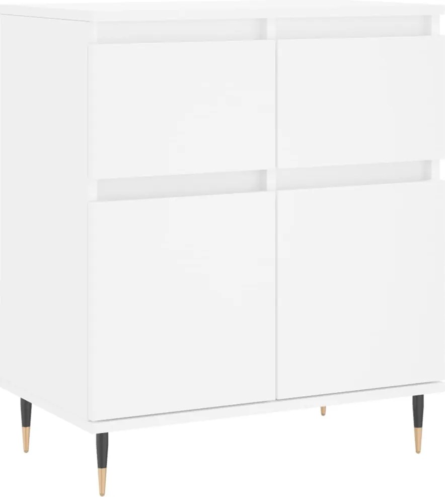 vidaXL Servantă, alb, 60x35x70 cm, lemn prelucrat