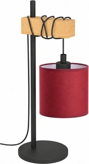BRILAGI - Lampă de masă NUBILA 1xE27/40W/230V maro/neagră/roșie pompeiană