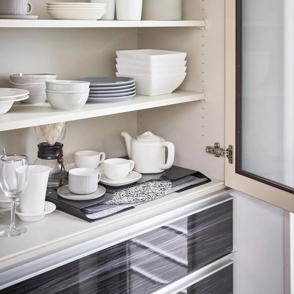 Organizator pentru suporturi de farfurii autoadeziv din metal Tower – YAMAZAKI