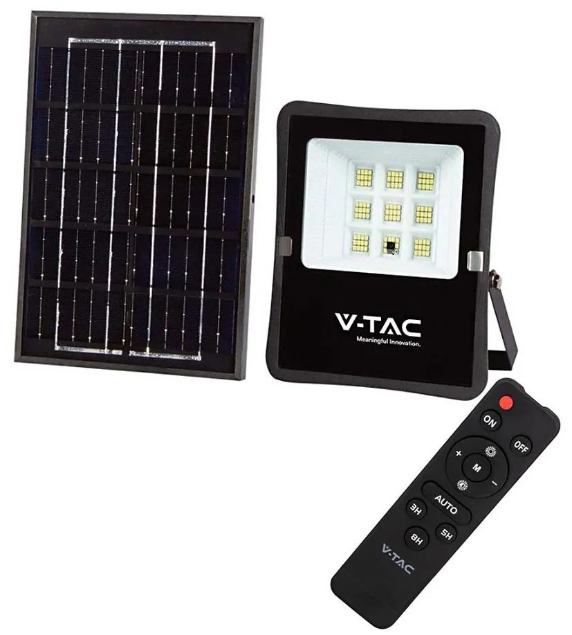 Proiector solar LED exterior 6W, 3,2V, 4000K, IP65