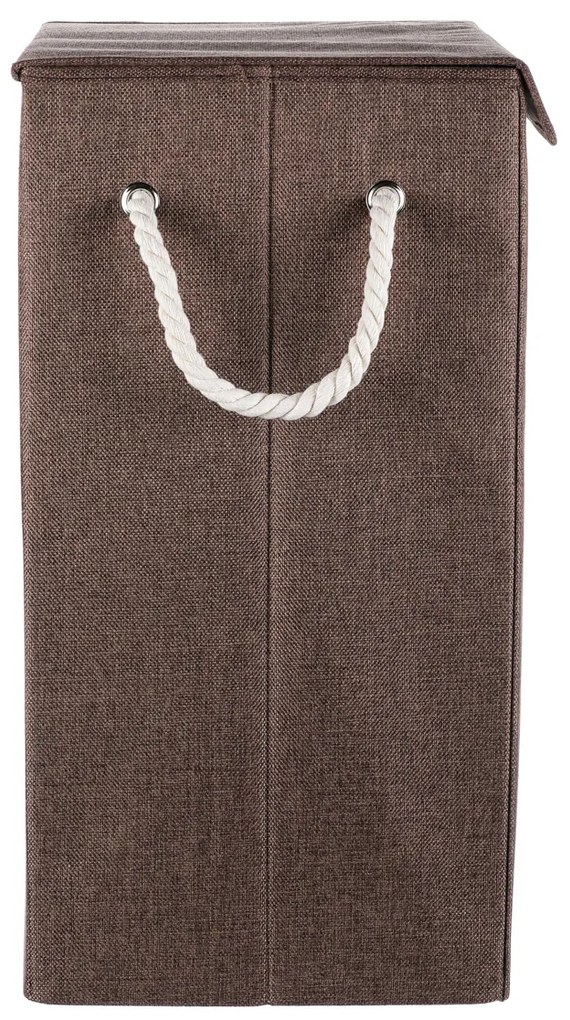 Coș textil pentru rufe LAUNDRY 40 x 30 x 60 cm, maro