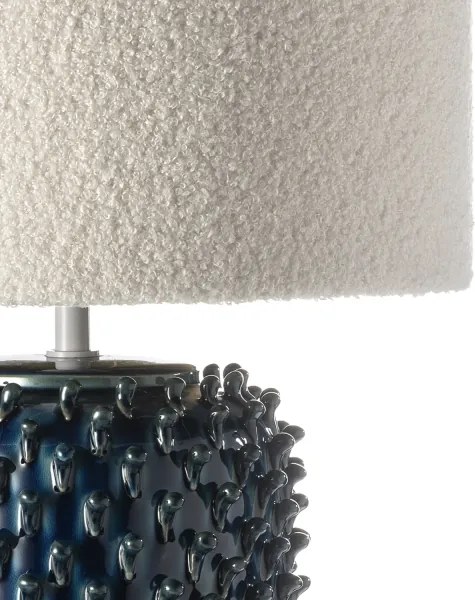 ONLI - Lampă de masă CERAMICA 1xE27/15W/230V 57 cm albastru/crem