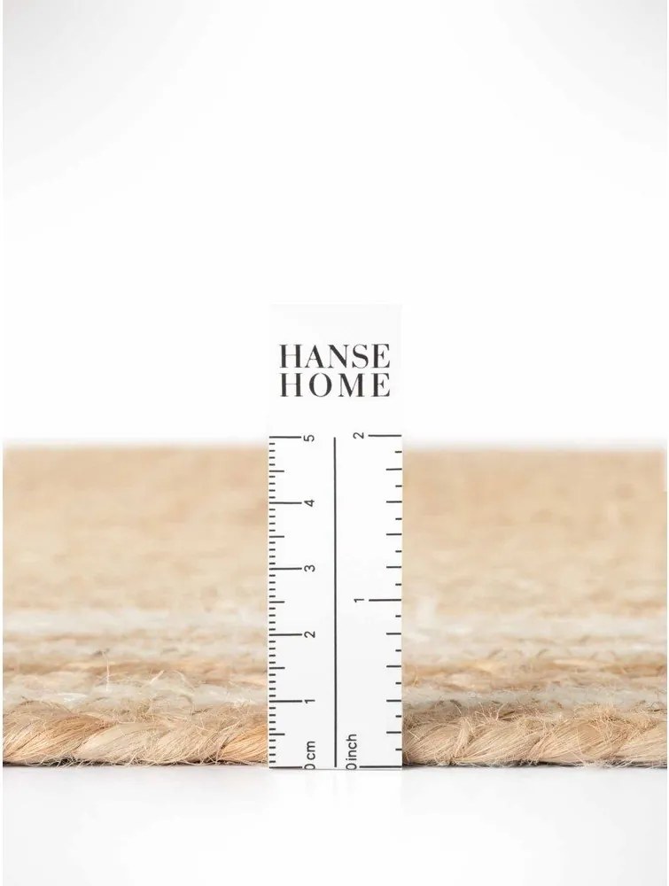 Covor tip traversă crem/în culoare naturală reversibil/țesut manual din iută 70x200 cm Jutta – Hanse Home