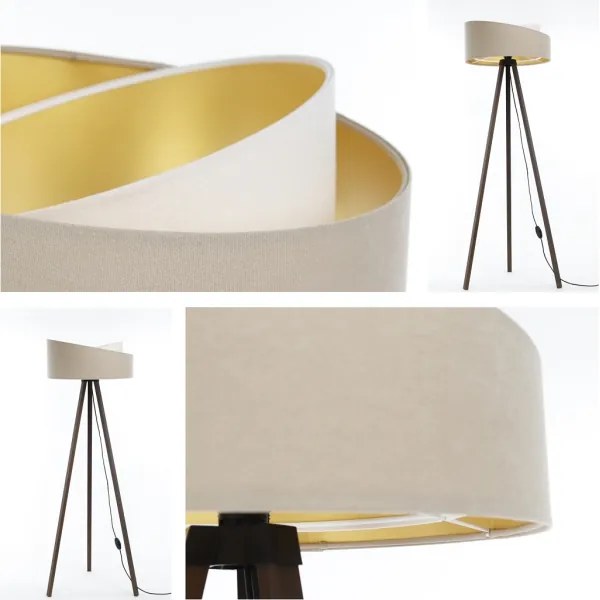 Lampadar GALAXY 1xE27/60W/230V bej/maro