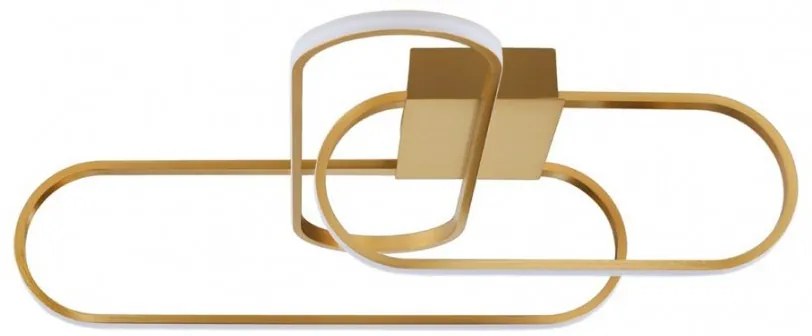 Lustra LED dimabila, design modern ARTE, auriu