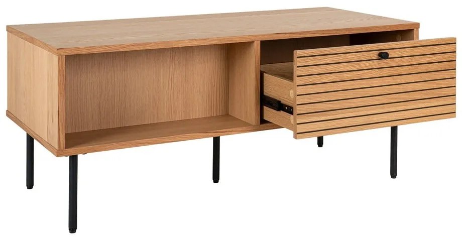 Măsuță de cafea în culoare naturală cu blat cu aspect de lemn de stejar 50x100 cm Kyoto – House Nordic