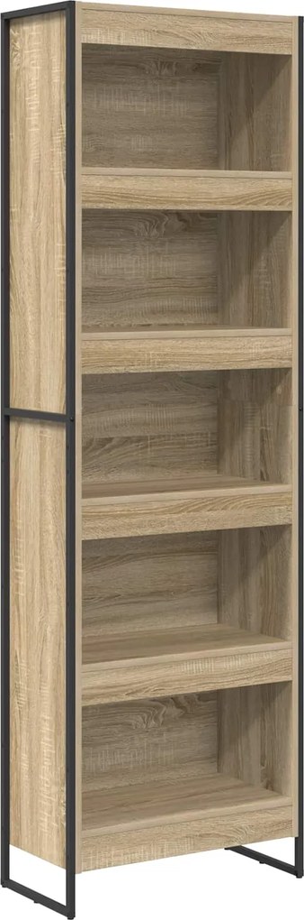 vidaXL Dulap pentru cărți 2 pcs Sonoma 80 x 30 x 155 cm Lemn compozit