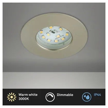 Briloner 8316-012 - Plafonieră LED încastrabilă pentru baie, dimabilă, LED/5,5W/230V, IP44, finisaj cromat