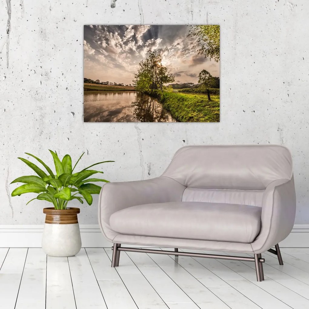 Tablou naturii cu raze de soae (70x50 cm)