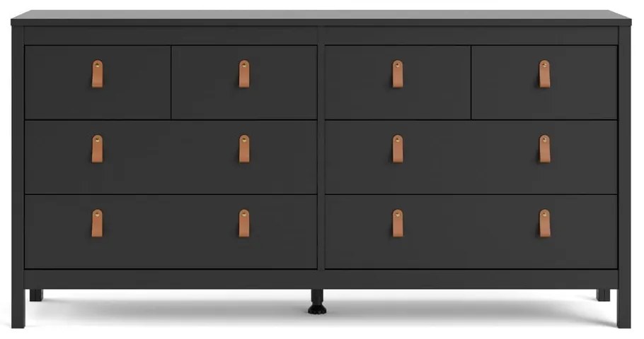 Comodă neagră joasă 159x80 cm Madrid – Tvilum