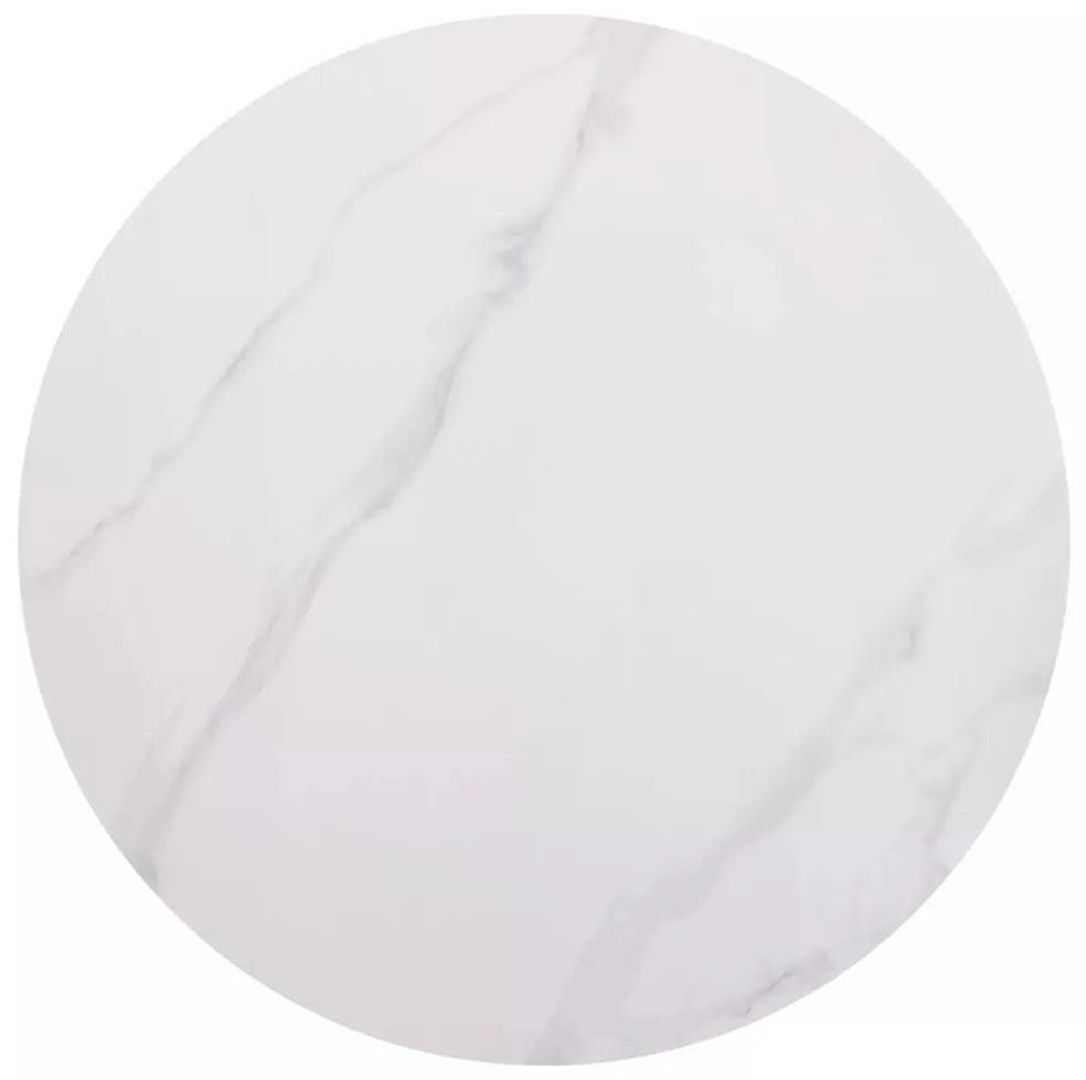 Masa Rion alb/negru ø90 cm
