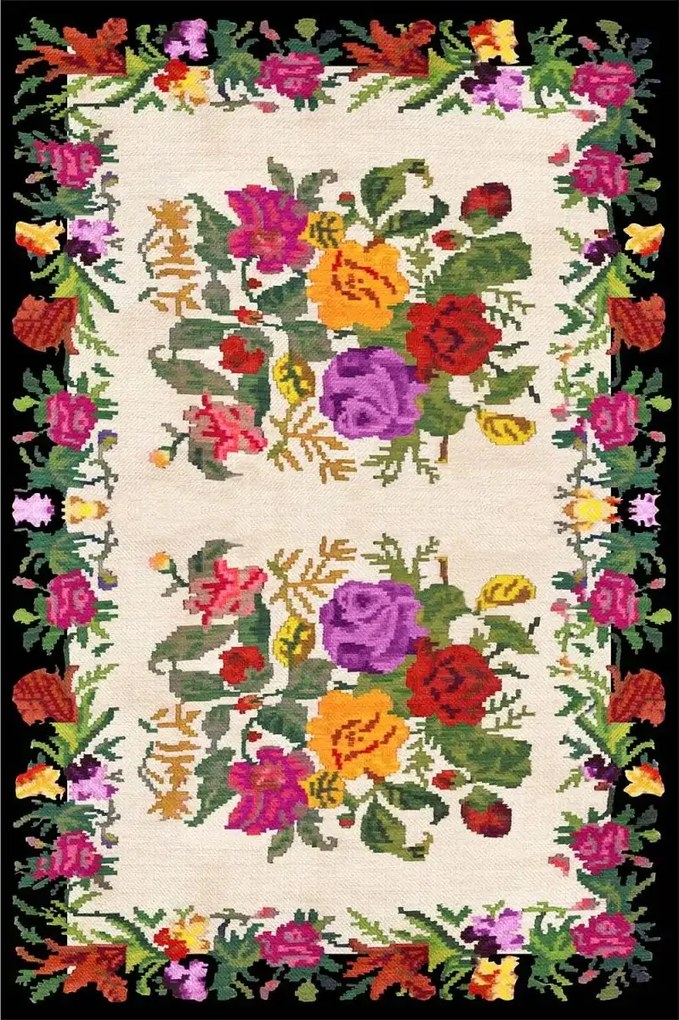 Covor de bucatarie Otto, model Flowe, 150X100 cm