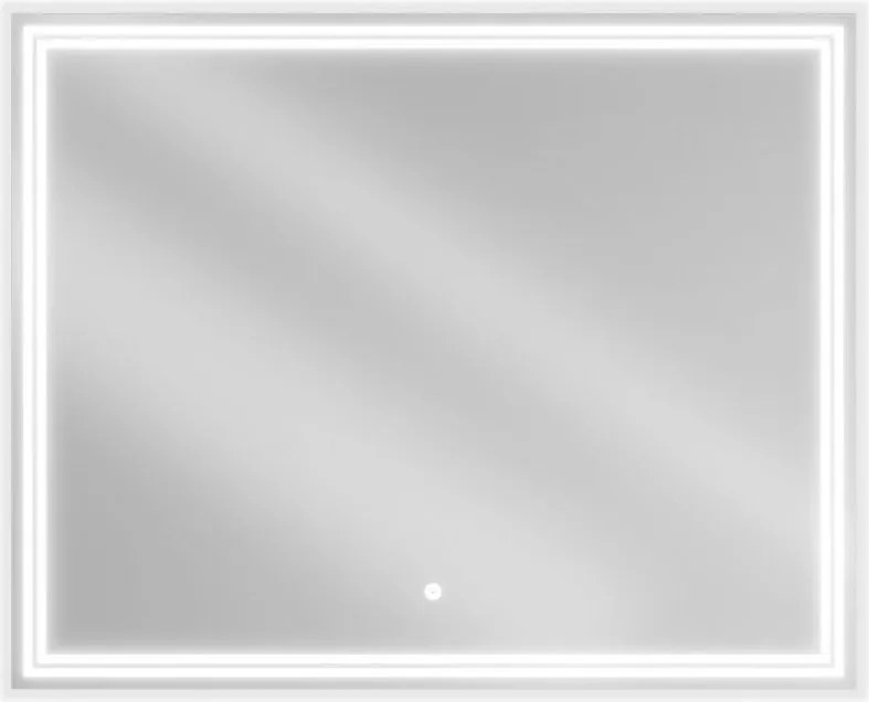 Mexen Taco oglindă de baie iluminată 100 x 80 cm, LED 6000K, antiaburire - 9805-100-080-611-00