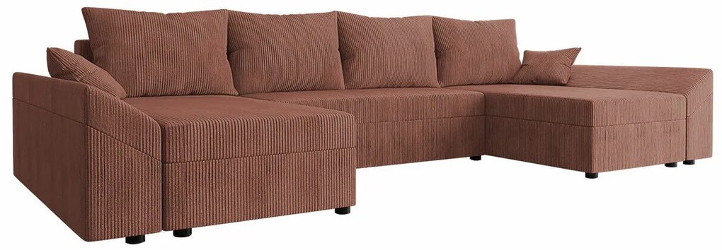 Colțar Memphis 105Cutie de pat, 316x138x82cm, 119 kg, Picioare: Plastic