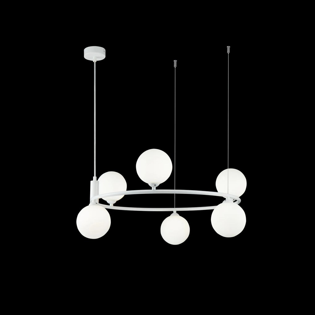 Suspensie Ring Maytoni G9, Alb, MOD013PL-06W, Germania