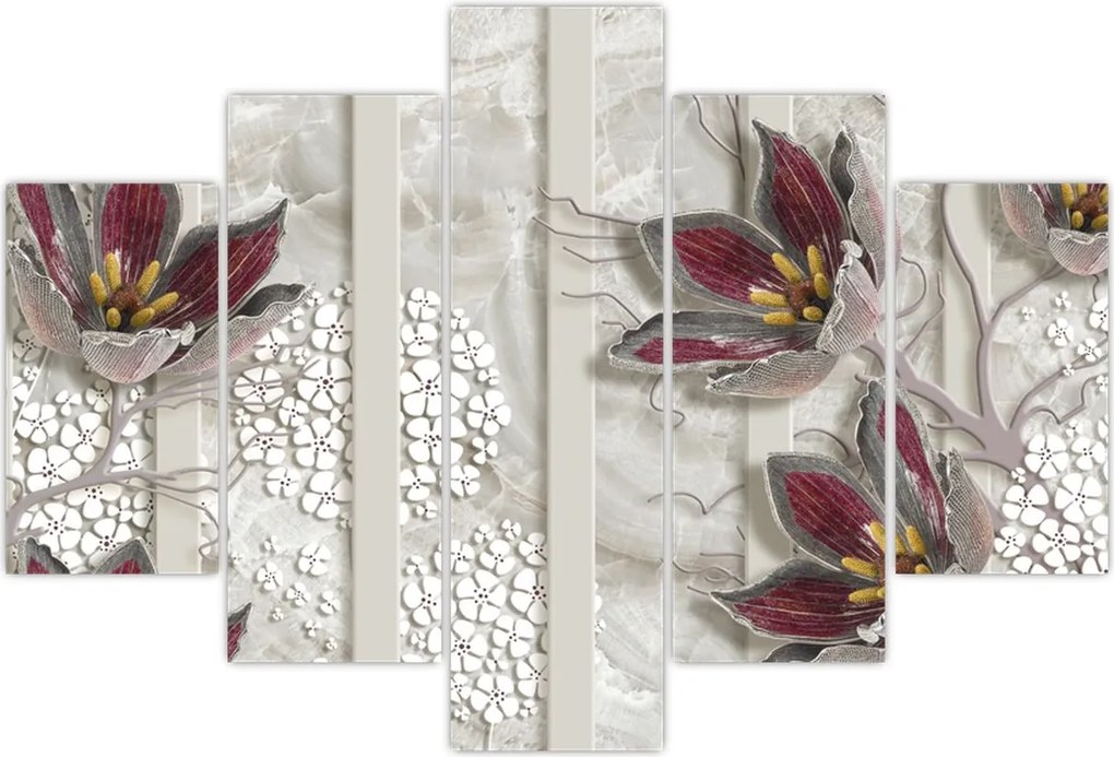 Tablou - Flori decorative (150x105 cm)