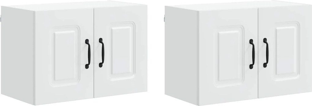 vidaXL Dulap de bucătărie Kalmar 2 pcs Alb 60 x 31 x 40 cm