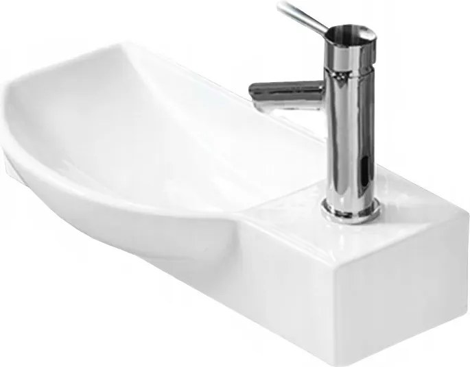 Mexen Hugo chiuvetă pe blat stângă 50 x 23 cm, albă - 21255000L