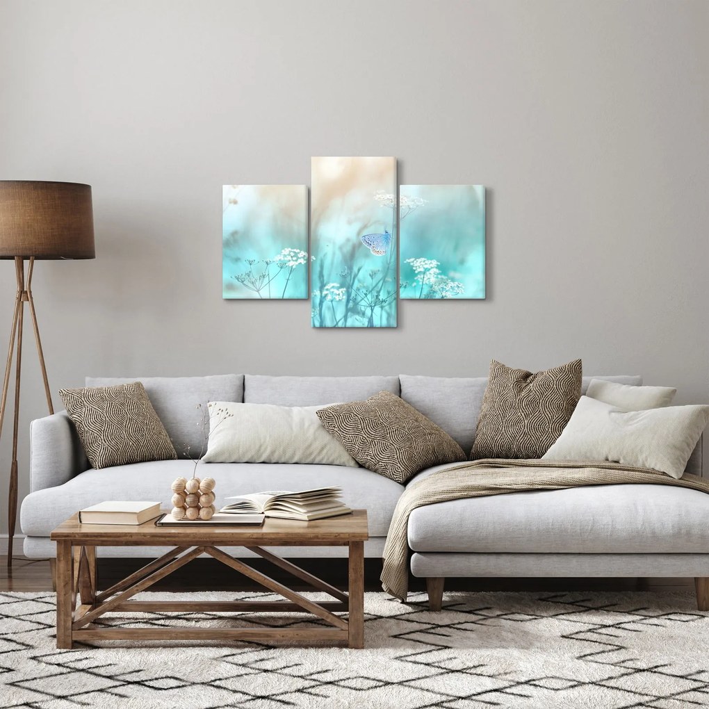 Tablou - Fluture în albastru (90x60 cm)