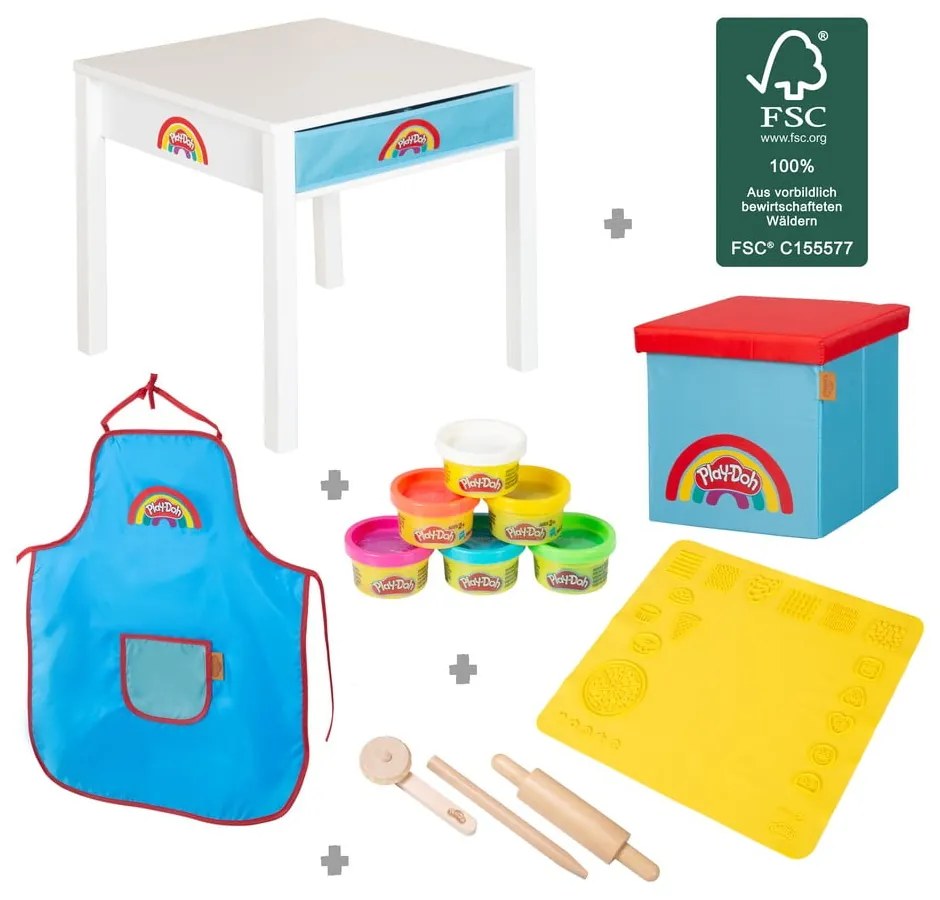 Masă pentru copii 55x55 cm roba x Play-Doh Creative Craft – Roba
