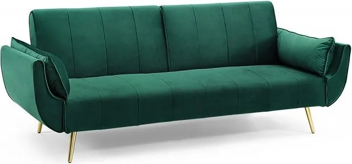 Canapea extensibila Divani II 215cm verde/ auriu