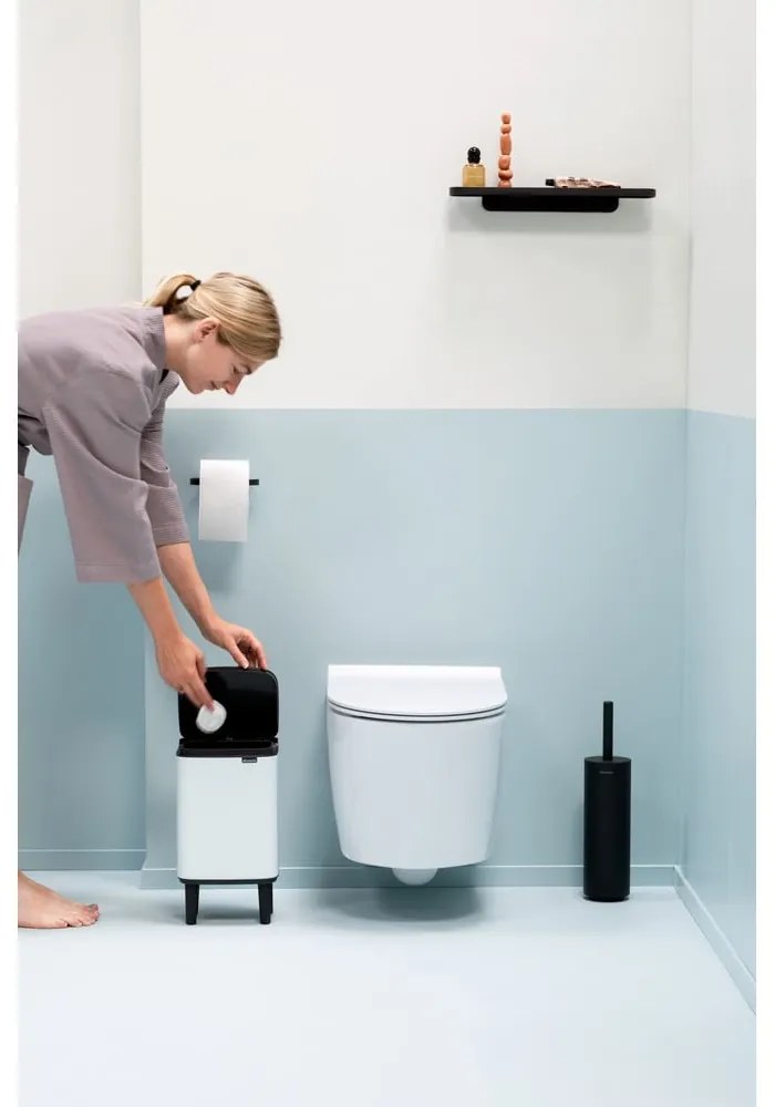 Coș de gunoi alb din oțel 4 l Bo Hi – Brabantia