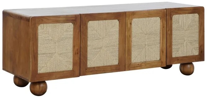 Bufet, natur, din lemn de acacia si rattan, Solea