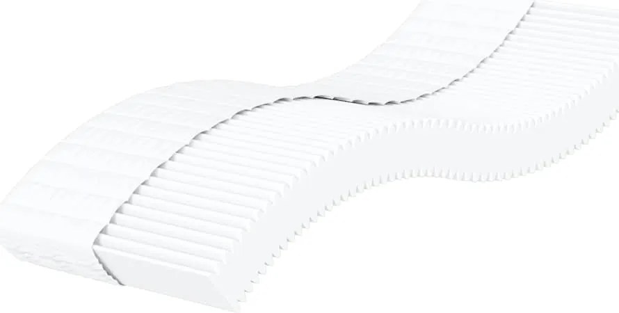 vidaXL Saltea din spumă, alb, 80x220 cm, duritate H2 H3