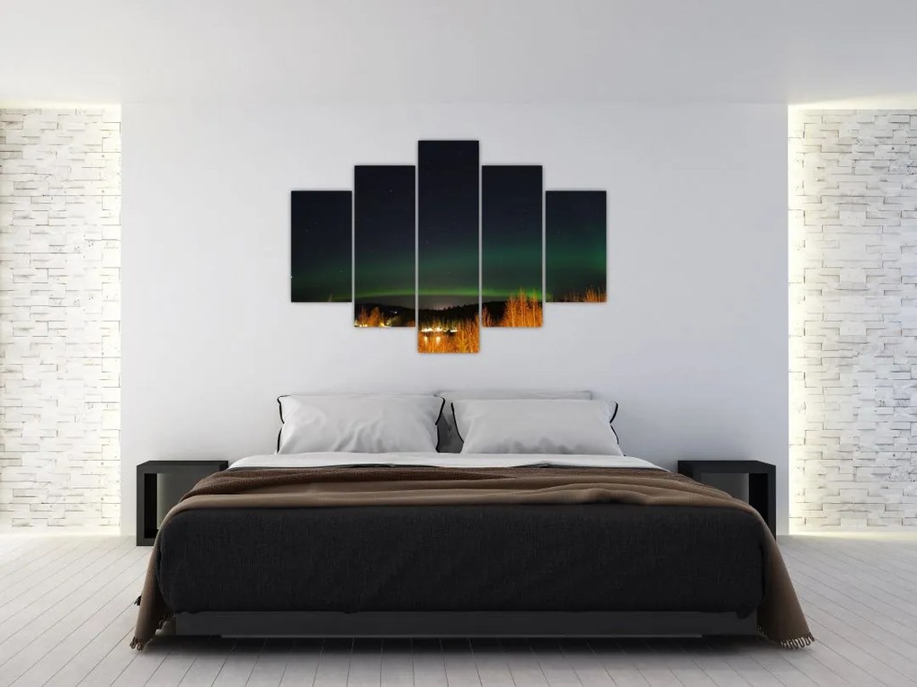 Tablou cu aurora borealis (150x105 cm)