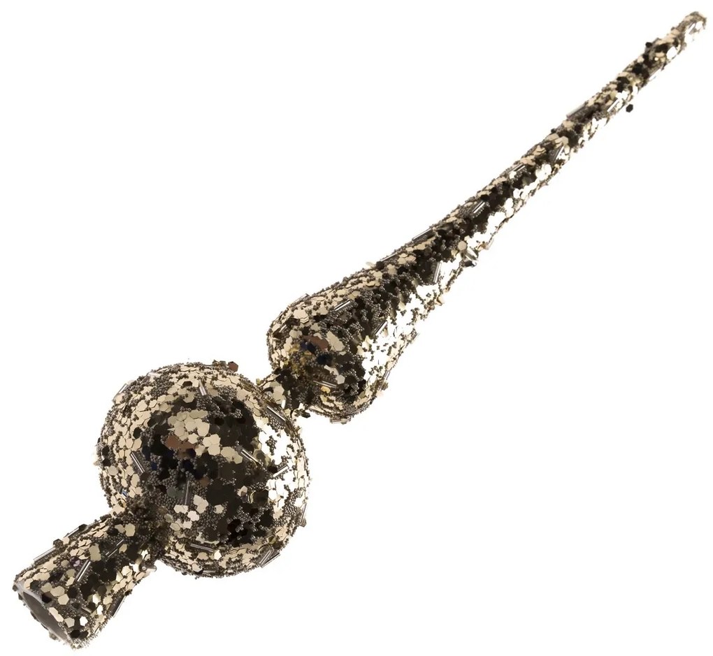 Vârf de brad de Crăciun Bronze maro, 6 x 28 cm