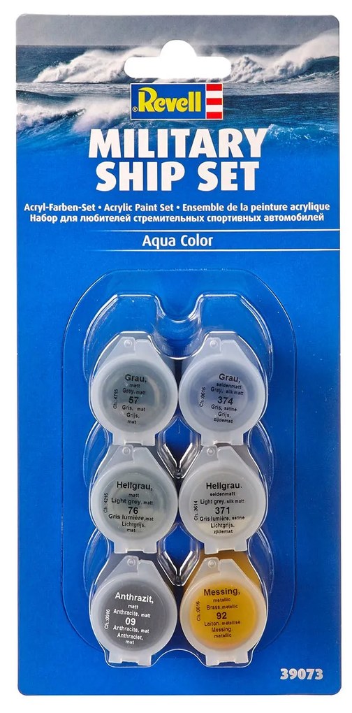 SET VOPSEA ACRILICA NAVE MILITARE - REVELL (39073)