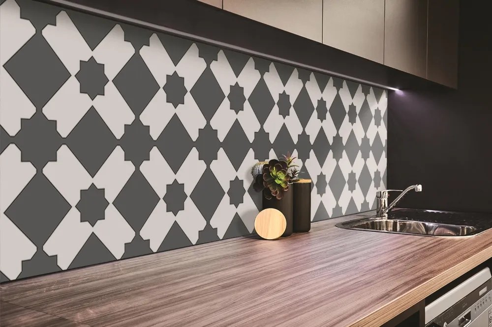Panou decorativ bucatarie Model geometric