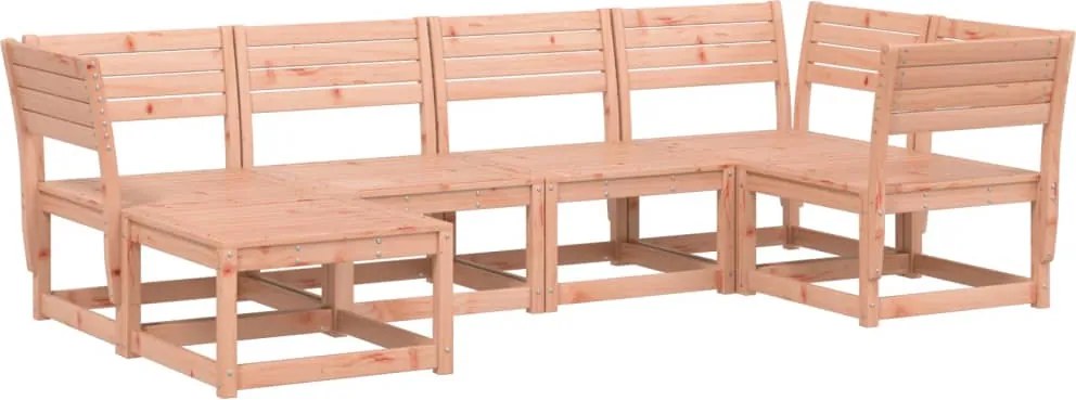 vidaXL Set canapea de grădină, 6 piese, lemn masiv Douglas